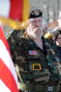 grand marshall us army sgt  james k  richardson fought as a combat